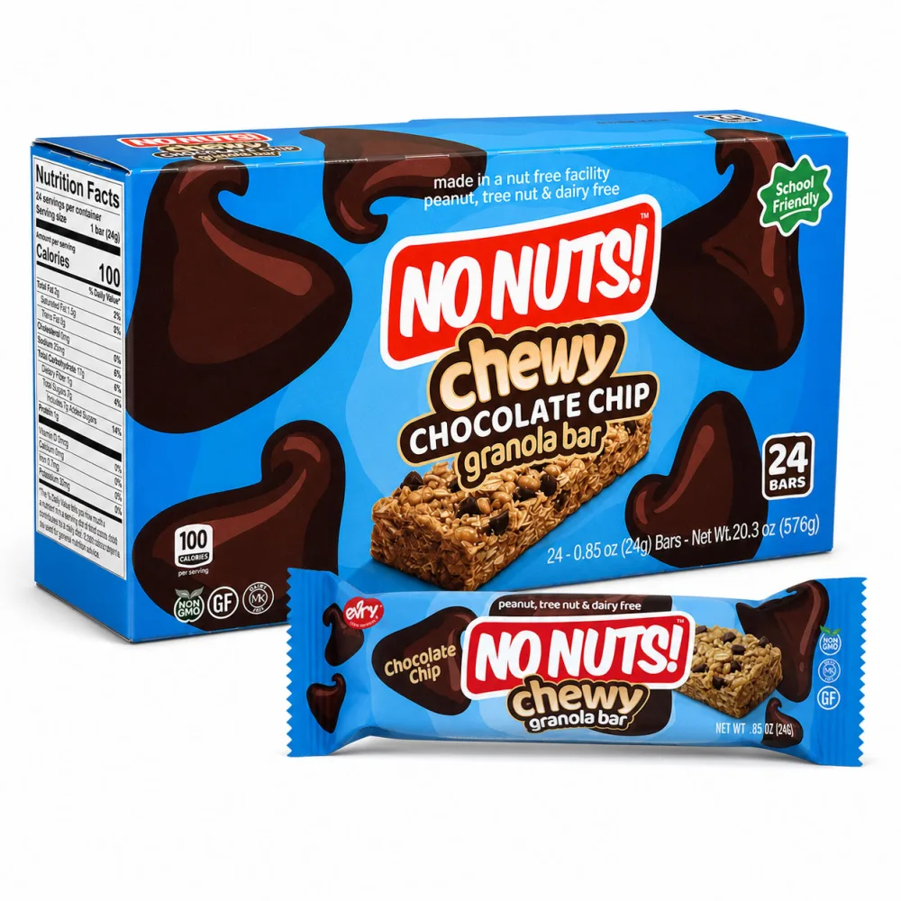 A single No Nuts! Chewy Chocolate Chip snack bar